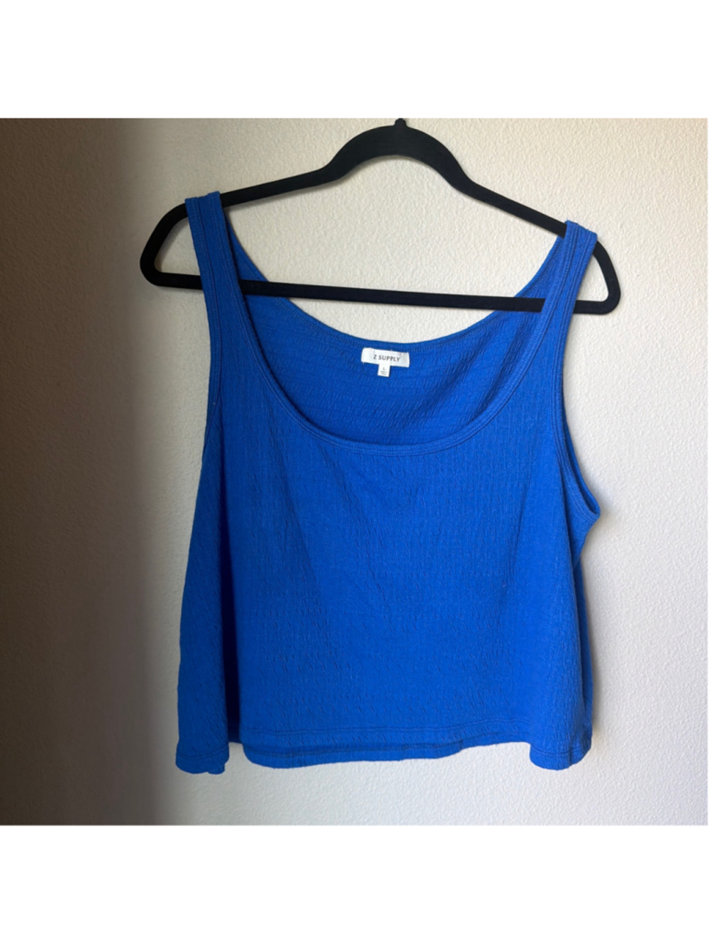 Women's Z Supply Joanna Tank Top, Size L, Blue - Picture 2 of 3